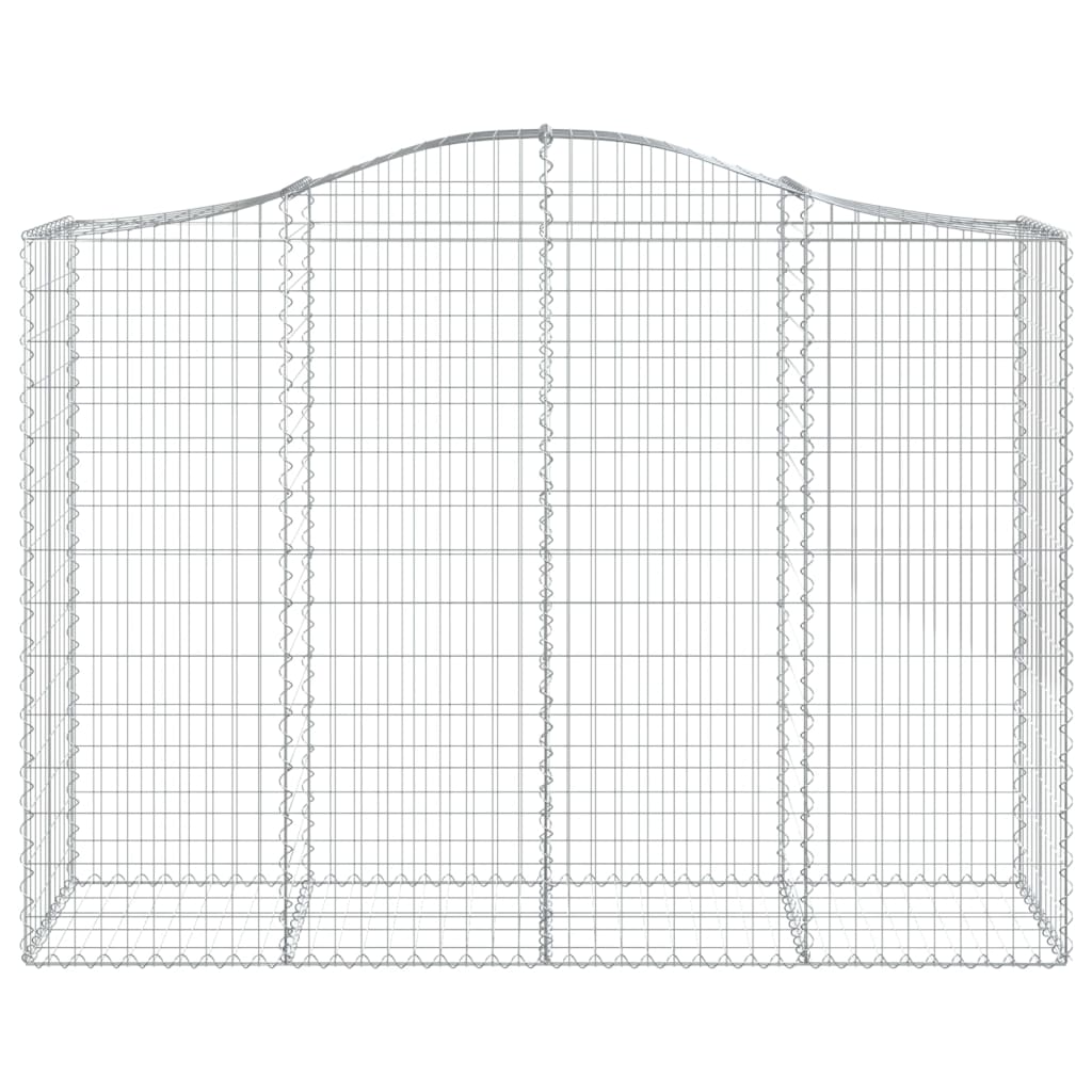 vidaXL Συρματοκιβώτια Τοξωτά 18 τεμ. 200x50x140/160 εκ. Γαλβαν. Ατσάλι