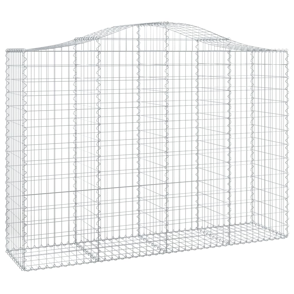 vidaXL Συρματοκιβώτια Τοξωτά 25 τεμ. 200x50x140/160 εκ. Γαλβαν. Ατσάλι