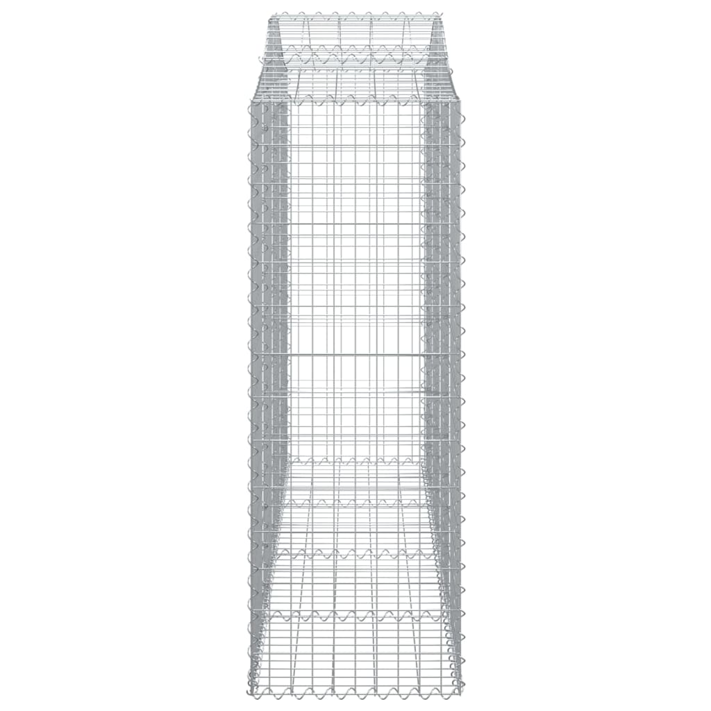 vidaXL Συρματοκιβώτια Τοξωτά 25 τεμ. 200x50x140/160 εκ. Γαλβαν. Ατσάλι