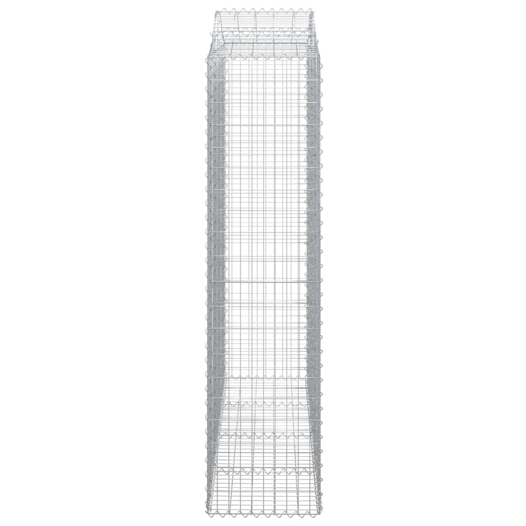 vidaXL Συρματοκιβώτια Τοξωτά 3 τεμ. 200x50x200/220 εκ. Γαλβαν. Ατσάλι