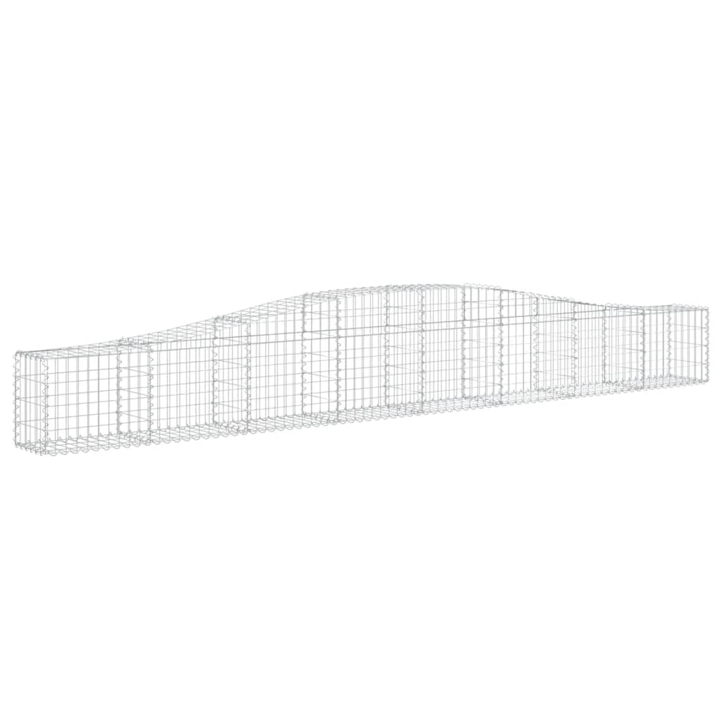 vidaXL Συρματοκιβώτια Τοξωτά 7 τεμ. 400x30x40/60 εκ. Γαλβαν. Ατσάλι