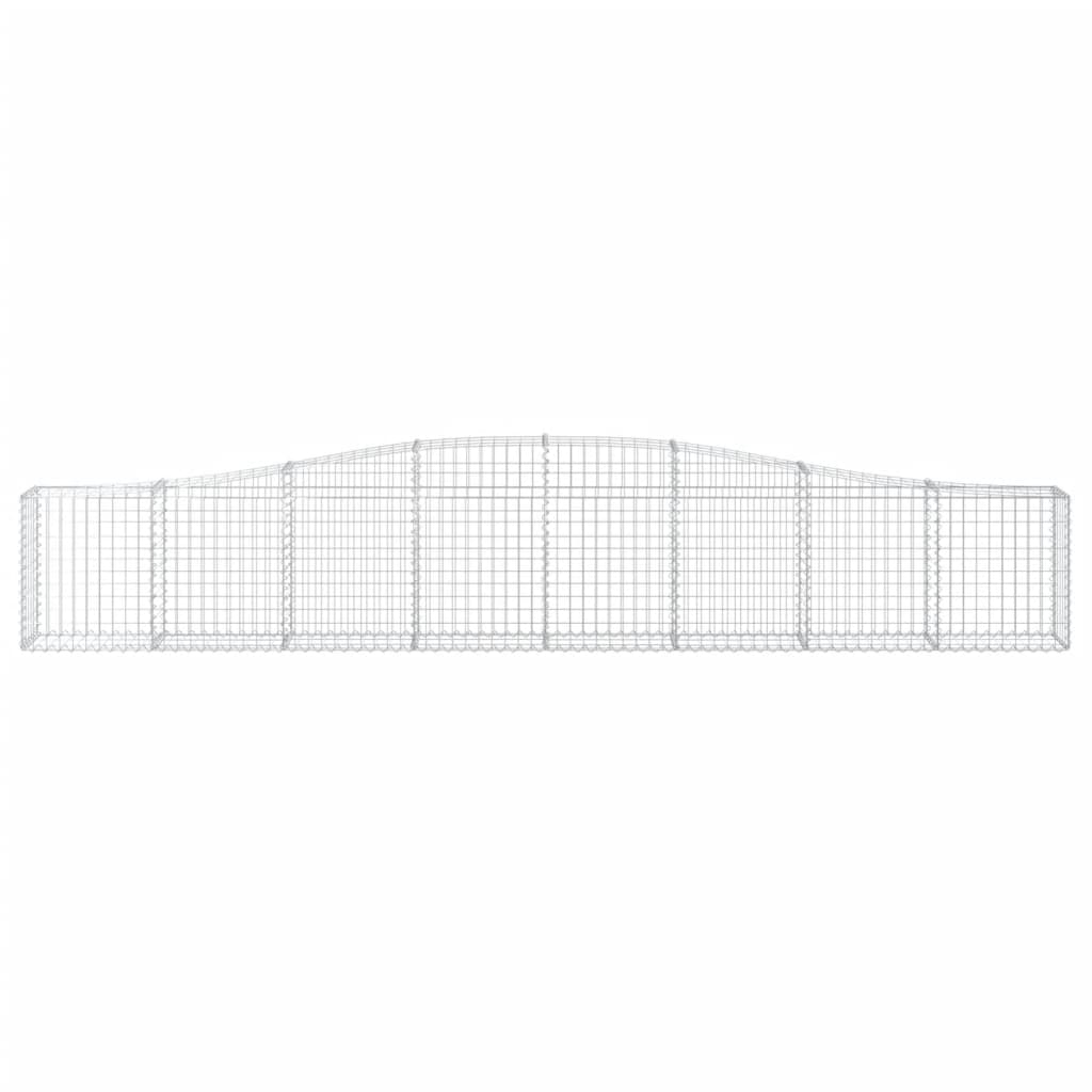 vidaXL Συρματοκιβώτια Τοξωτά 5 τεμ. 400x30x60/80 εκ. Γαλβαν. Ατσάλι