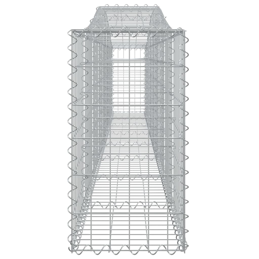 vidaXL Συρματοκιβώτια Τοξωτά 8 τεμ. 400x30x60/80 εκ. Γαλβαν. Ατσάλι