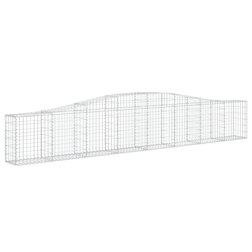 vidaXL Συρματοκιβώτια Τοξωτά 10 τεμ. 400x30x60/80 εκ. Γαλβαν. Ατσάλι