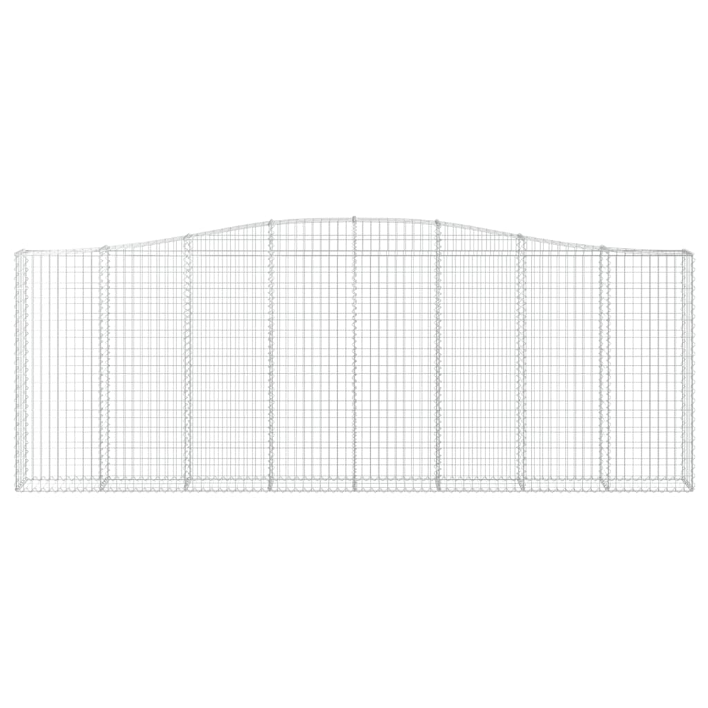 vidaXL Συρματοκιβώτια Τοξωτά 20 τεμ. 400x30x140/160 εκ. Γαλβαν. Ατσάλι