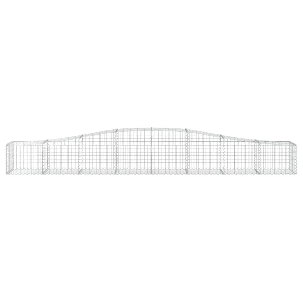 vidaXL Συρματοκιβώτια Τοξωτά 9 τεμ. 400x50x40/60 εκ. Γαλβαν. Ατσάλι