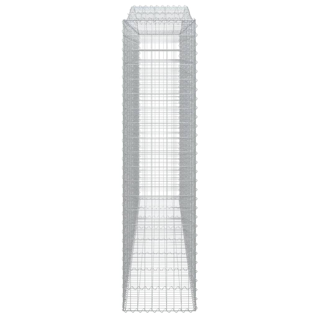 vidaXL Συρματοκιβώτια Τοξωτά 5 τεμ. 400x50x200/220 εκ. Γαλβαν. Ατσάλι