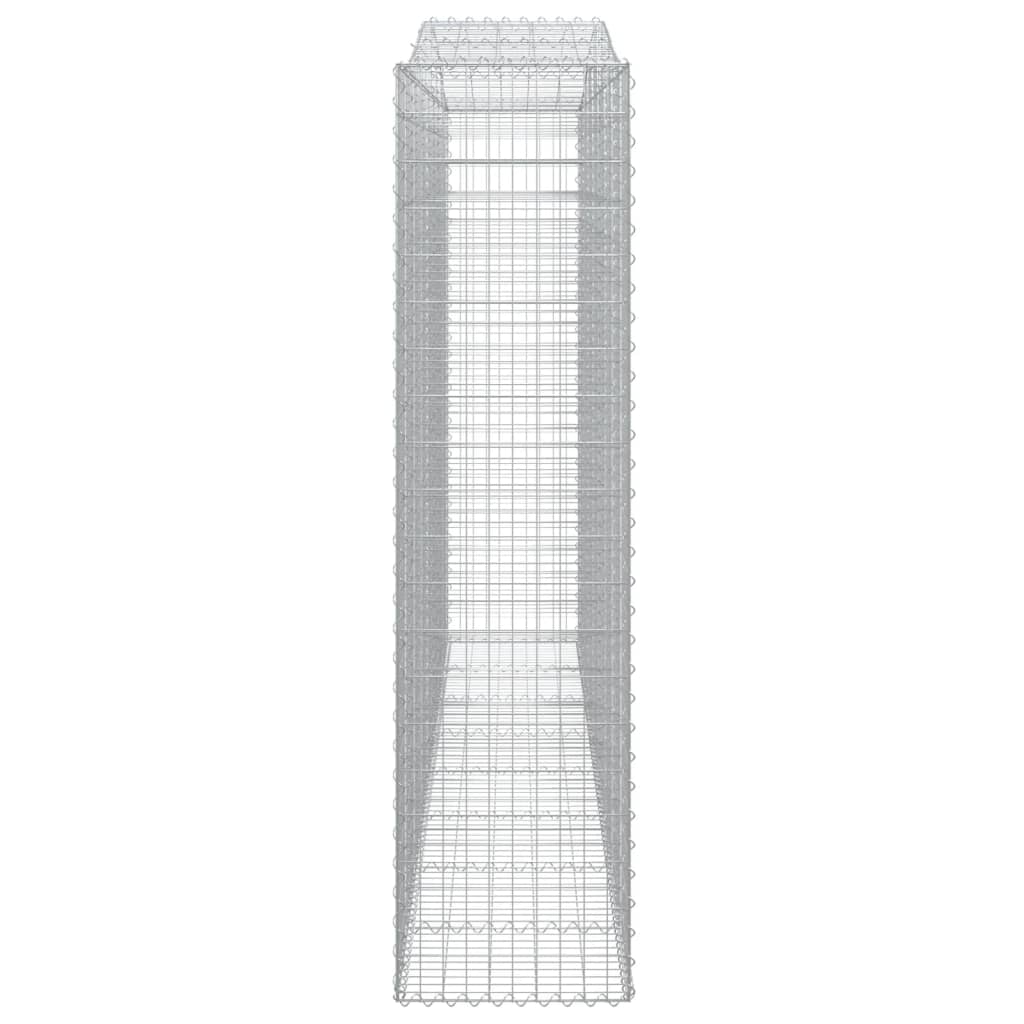 vidaXL Συρματοκιβώτια Τοξωτά 7 τεμ. 400x50x200/220 εκ. Γαλβαν. Ατσάλι