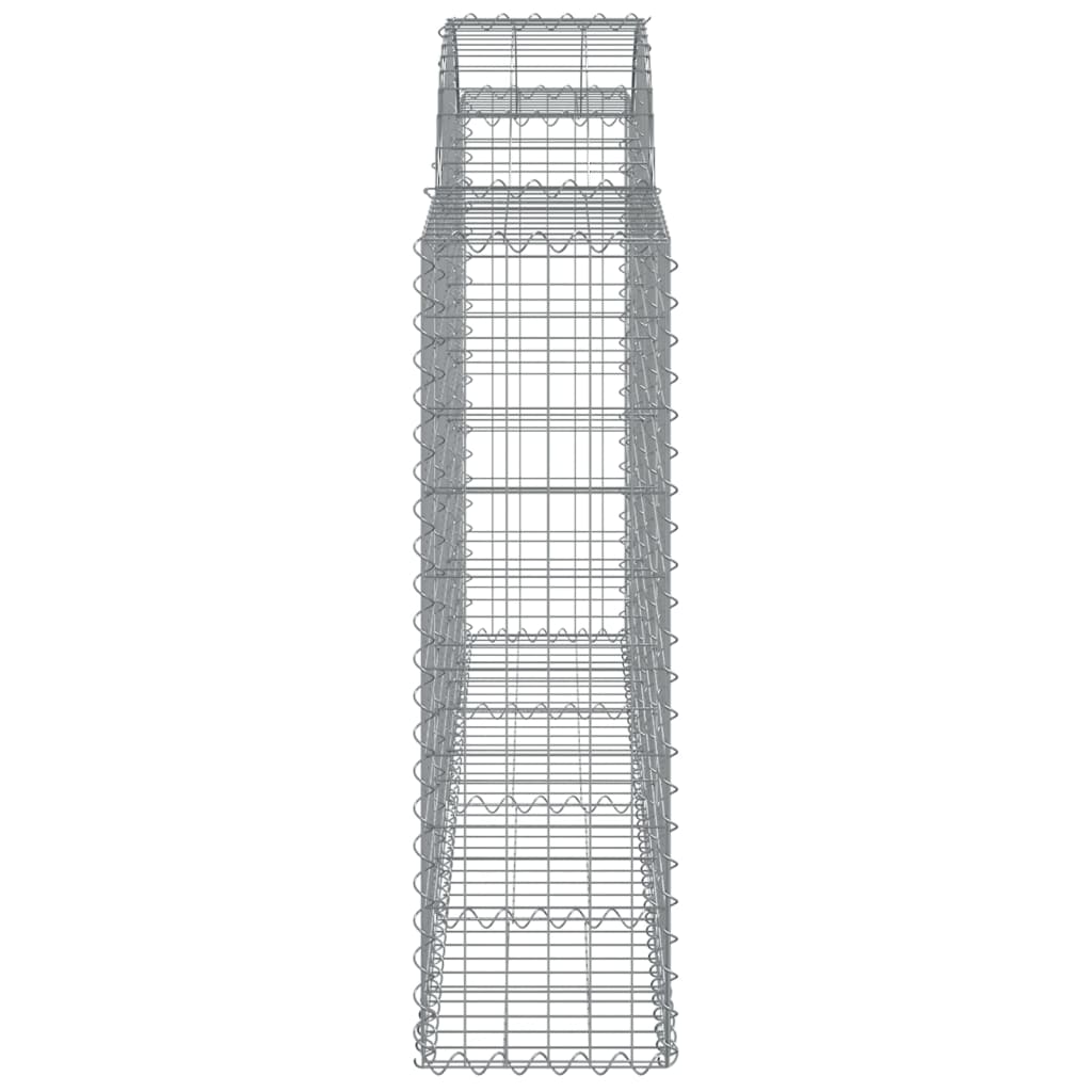 vidaXL Συρματοκιβώτια Τοξωτά 11 τεμ. 200x30x100/120 εκ. Γαλβαν. Ατσάλι