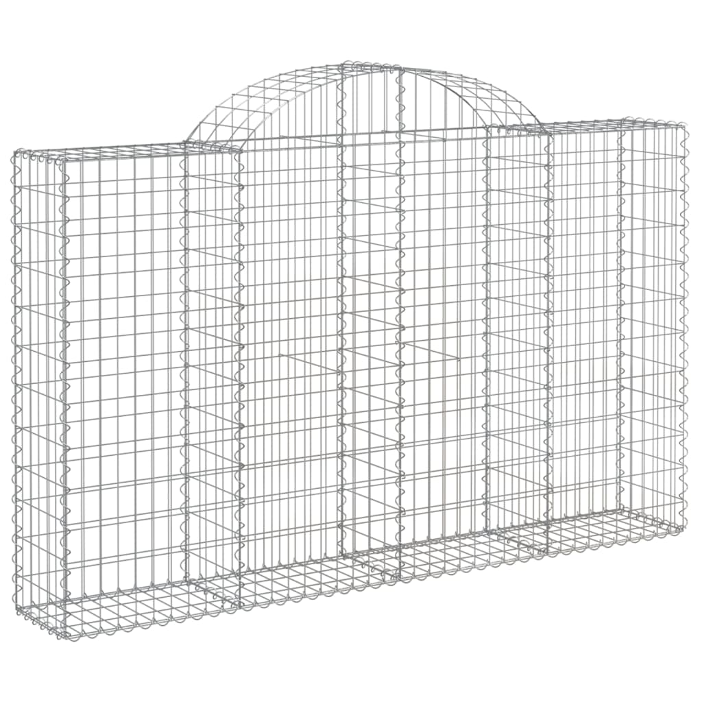 vidaXL Συρματοκιβώτια Τοξωτά 13 τεμ. 200x30x120/140 εκ. Γαλβαν. Ατσάλι