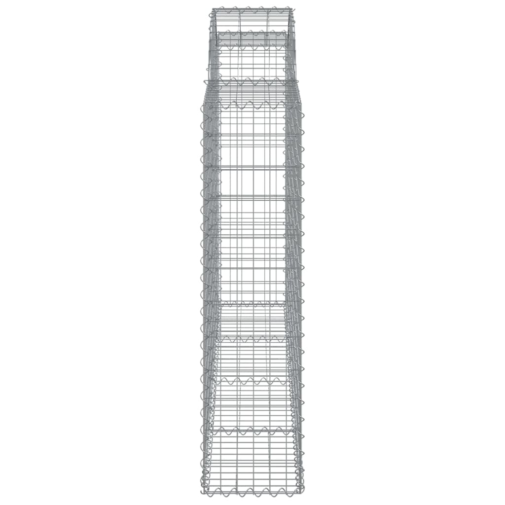 vidaXL Συρματοκιβώτια Τοξωτά 13 τεμ. 200x30x120/140 εκ. Γαλβαν. Ατσάλι