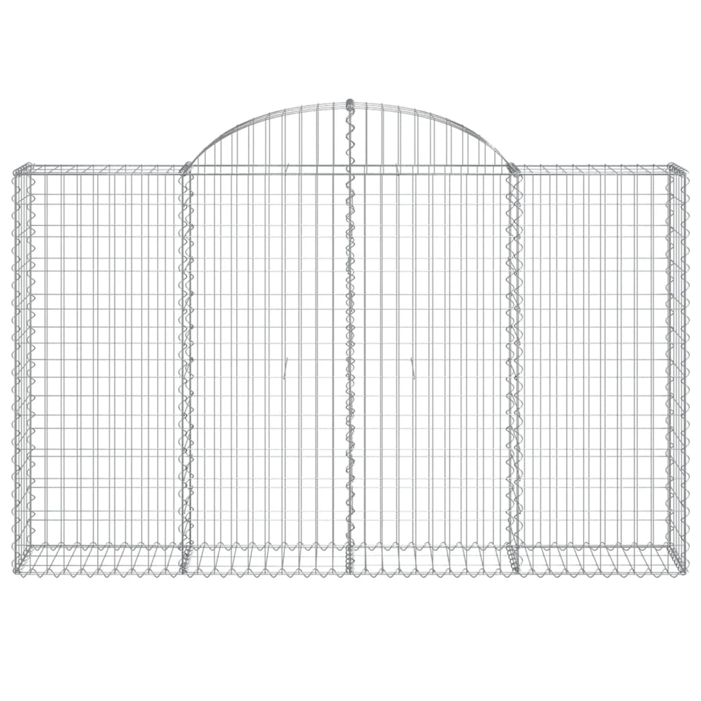 vidaXL Συρματοκιβώτια Τοξωτά 25 τεμ. 200x30x120/140 εκ. Γαλβαν. Ατσάλι