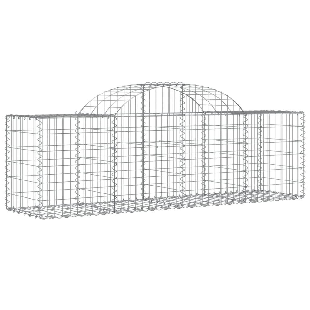 vidaXL Συρματοκιβώτια Τοξωτά 30 τεμ. 200x50x60/80 εκ. Γαλβαν. Ατσάλι