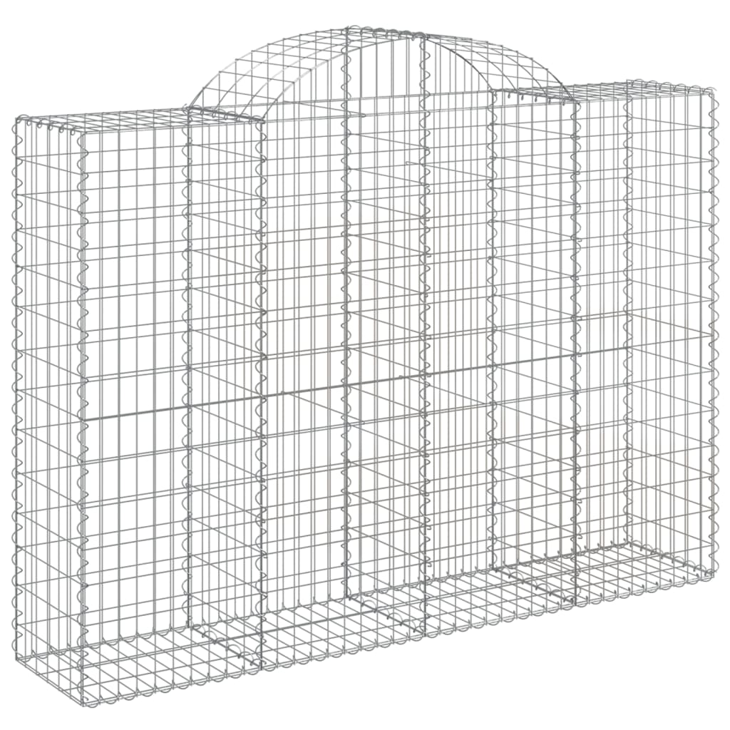 vidaXL Συρματοκιβώτια Τοξωτά 13 τεμ. 200x50x140/160 εκ. Γαλβαν. Ατσάλι