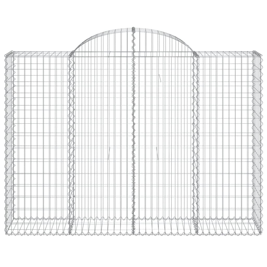 vidaXL Συρματοκιβώτια Τοξωτά 13 τεμ. 200x50x140/160 εκ. Γαλβαν. Ατσάλι