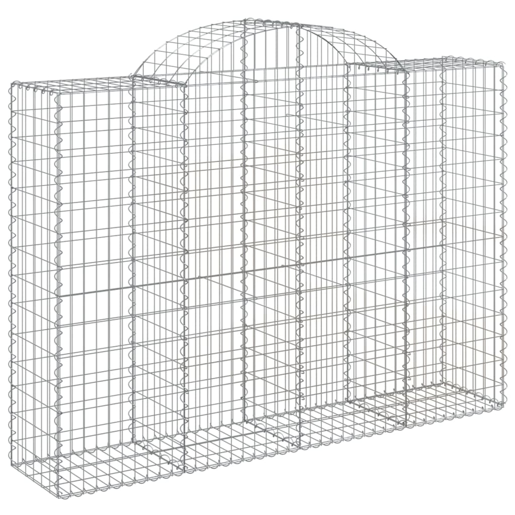 vidaXL Συρματοκιβώτια Τοξωτά 50 τεμ. 200x50x140/160 εκ. Γαλβαν. Ατσάλι