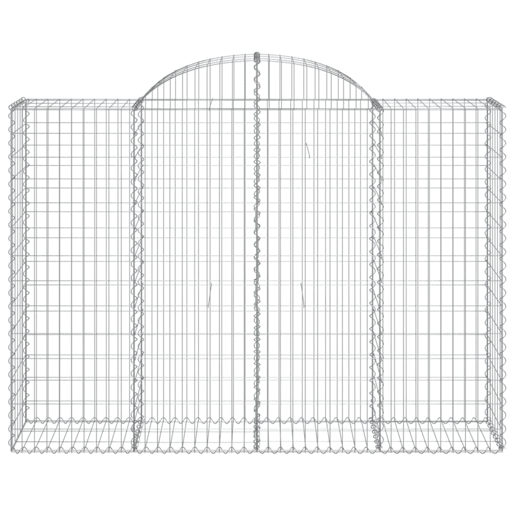 vidaXL Συρματοκιβώτια Τοξωτά 50 τεμ. 200x50x140/160 εκ. Γαλβαν. Ατσάλι