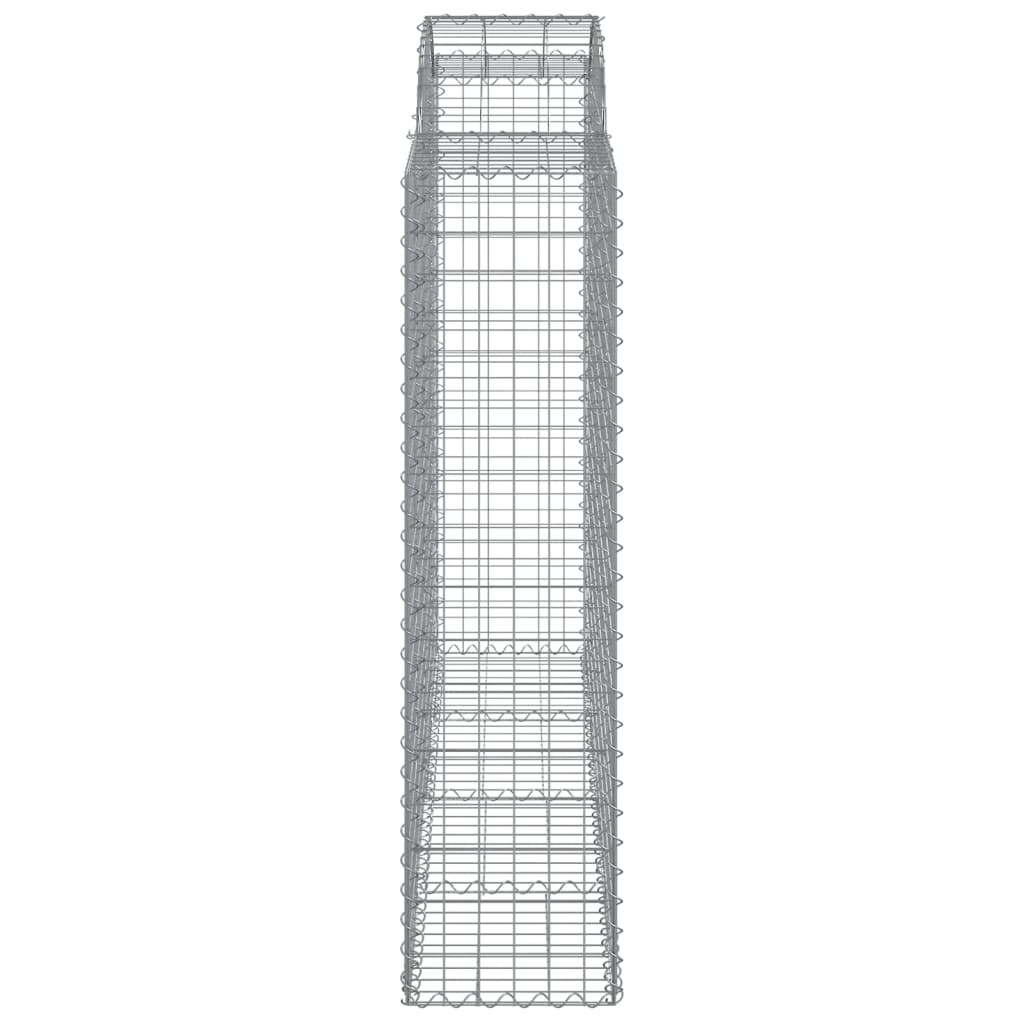 vidaXL Συρματοκιβώτια Τοξωτά 14 τεμ. 200x50x160/180 εκ. Γαλβαν. Ατσάλι