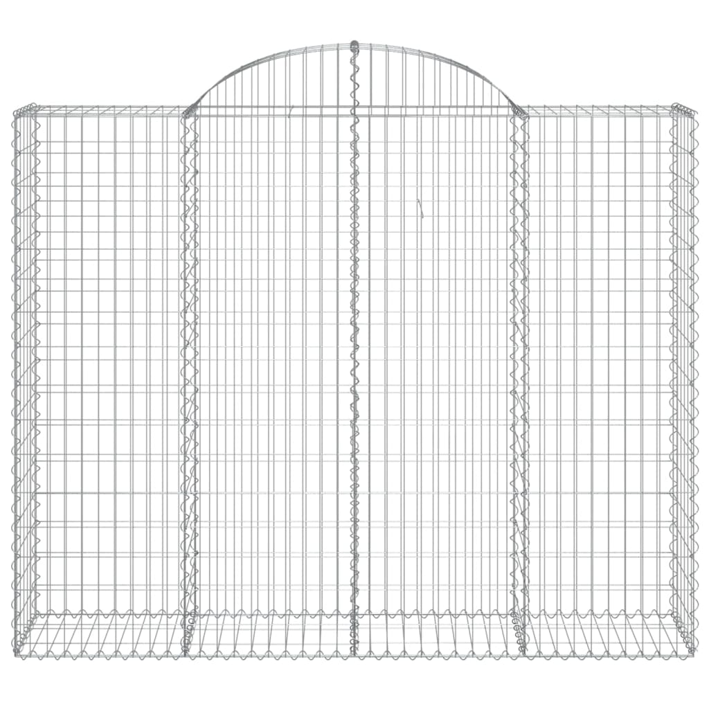vidaXL Συρματοκιβώτια Τοξωτά 30 τεμ. 200x50x160/180 εκ. Γαλβαν. Ατσάλι