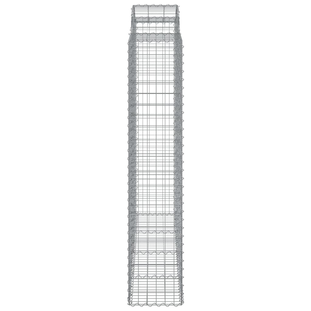 vidaXL Συρματοκιβώτια Τοξωτά 5 τεμ. 200x50x200/220 εκ. Γαλβαν. Ατσάλι