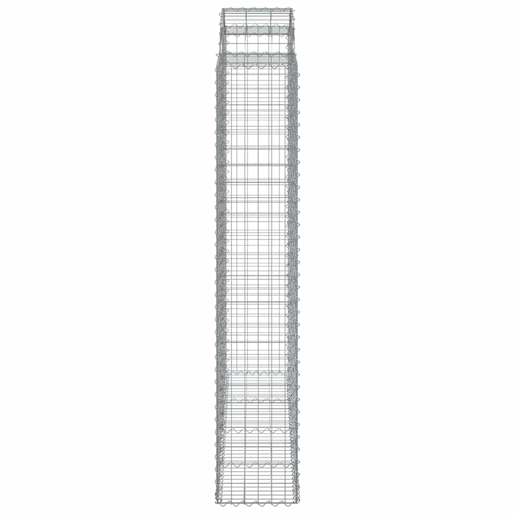 vidaXL Καλάθια Συρματοπλέγματα με Αψίδα 20 τεμ. 200x50x220/240 εκ. από Γαλβανισμένο Σίδηρο