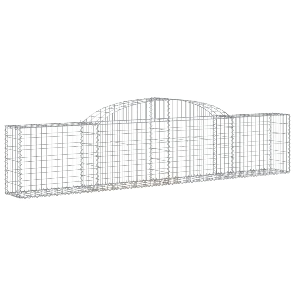 vidaXL Συρματοκιβώτια Τοξωτά 11 τεμ. 300x30x60/80 εκ. Γαλβαν. Ατσάλι