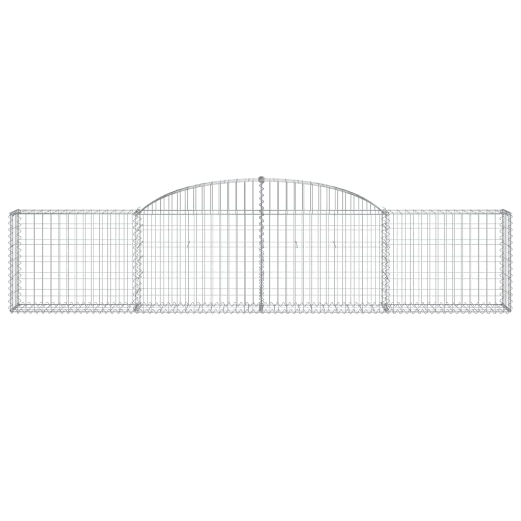 vidaXL Συρματοκιβώτια Τοξωτά 30 τεμ. 300x30x60/80 εκ. Γαλβαν. Ατσάλι