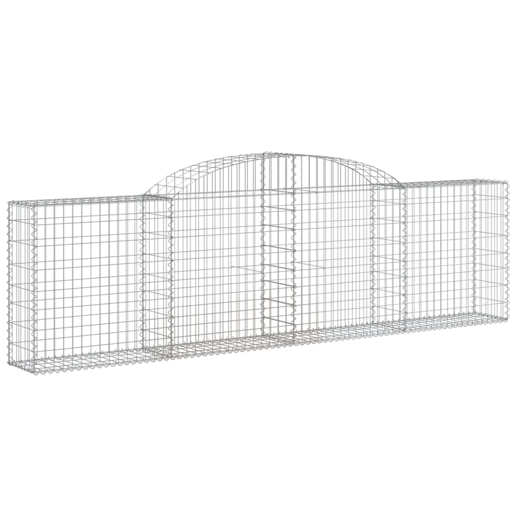vidaXL Συρματοκιβώτια Τοξωτά 13 τεμ. 300x30x80/100 εκ. Γαλβαν. Ατσάλι