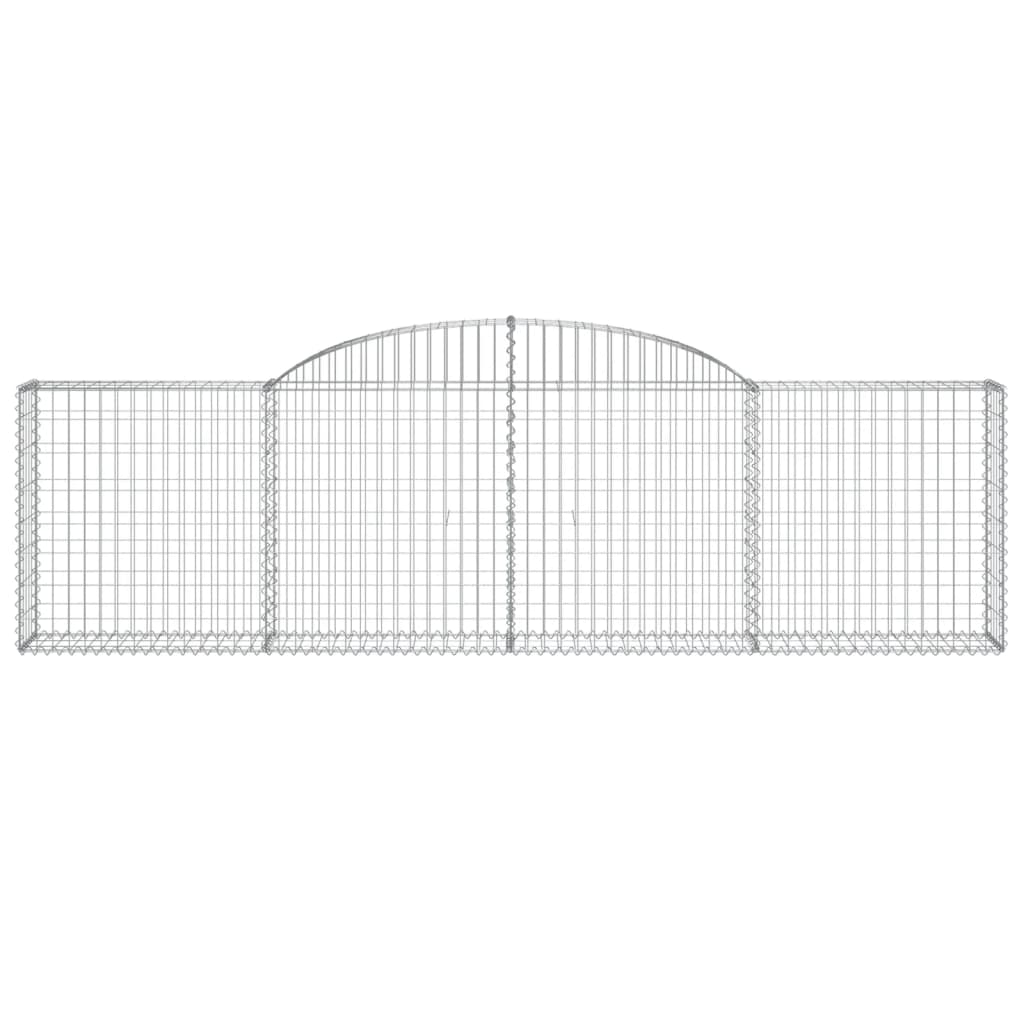 vidaXL Συρματοκιβώτια Τοξωτά 13 τεμ. 300x30x80/100 εκ. Γαλβαν. Ατσάλι