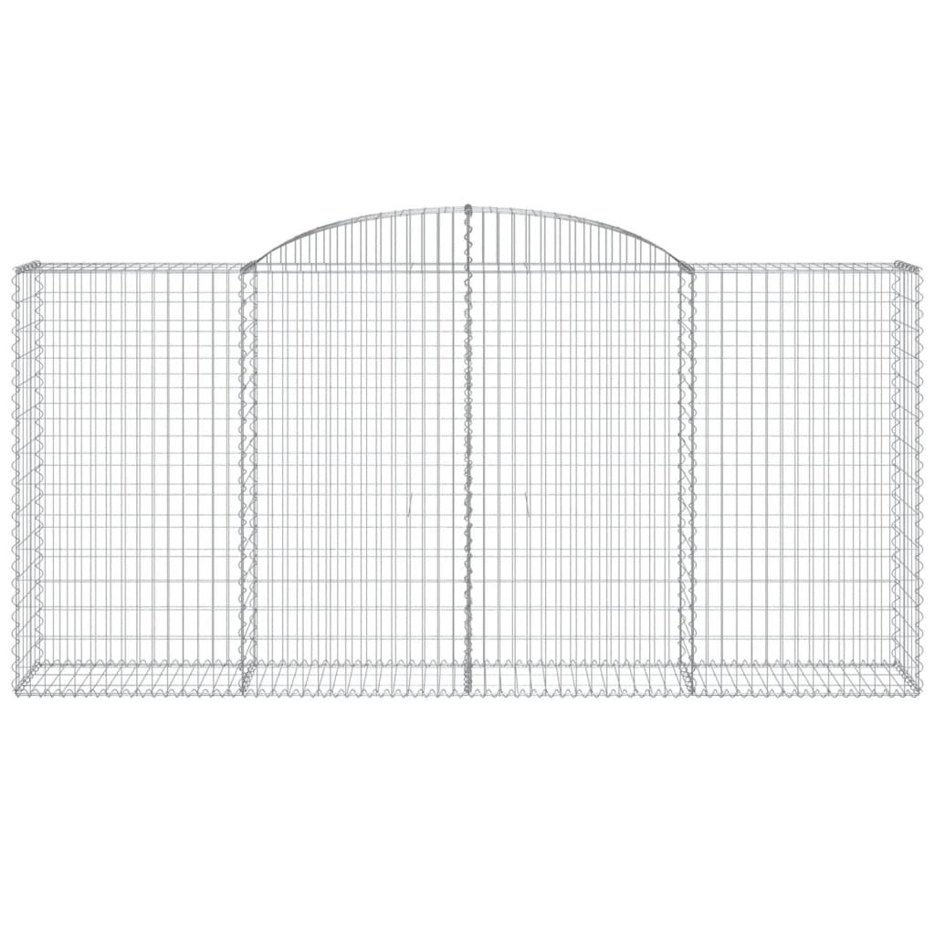 vidaXL Συρματοκιβώτια Τοξωτά 25 τεμ. 300x50x140/160 εκ. Γαλβαν. Ατσάλι