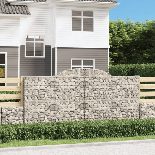 vidaXL Συρματοκιβώτια Τοξωτά 25 τεμ. 300x50x140/160 εκ. Γαλβαν. Ατσάλι