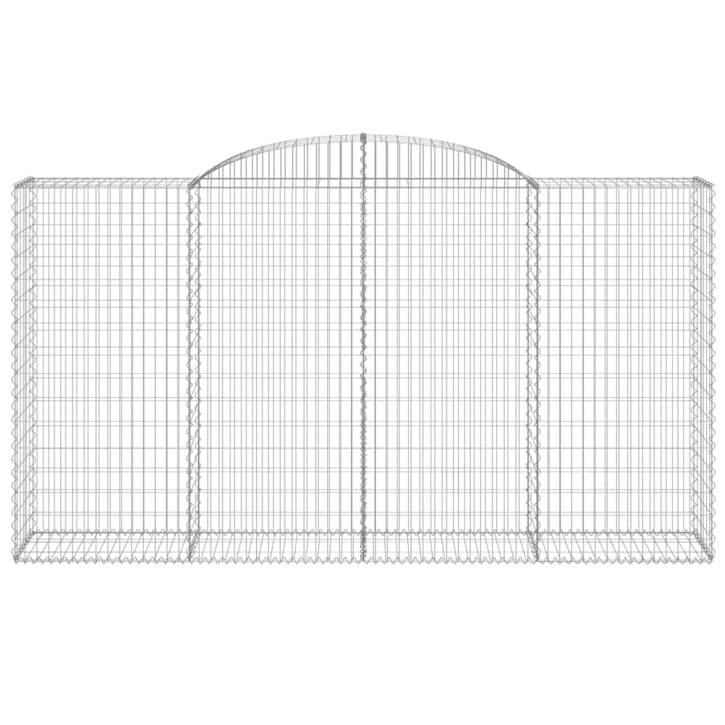 vidaXL Συρματοκιβώτια Τοξωτά 13 τεμ. 300x50x160/180 εκ. Γαλβαν. Ατσάλι