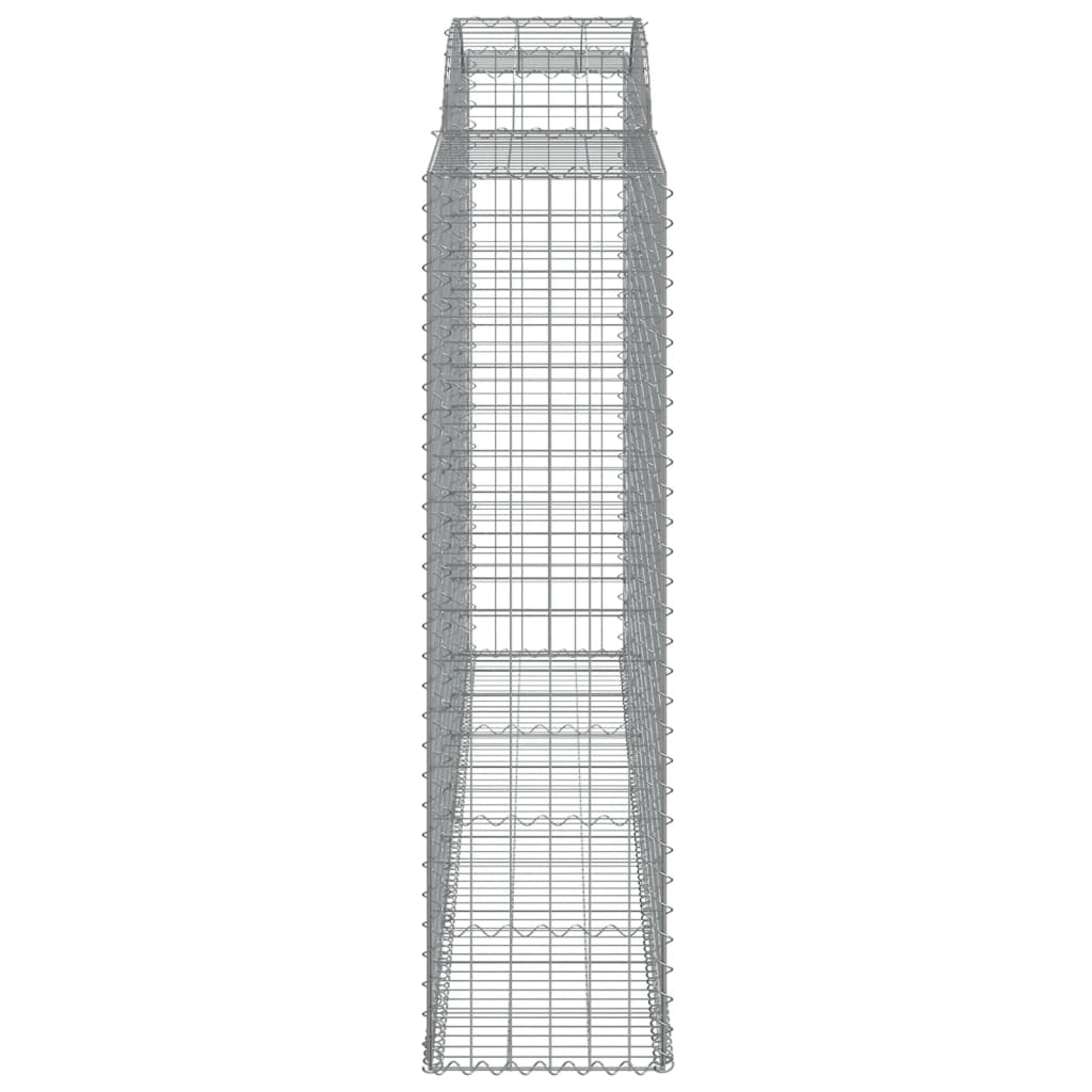 vidaXL Συρματοκιβώτια Τοξωτά 9 τεμ. 300x50x180/200 εκ. Γαλβαν. Ατσάλι