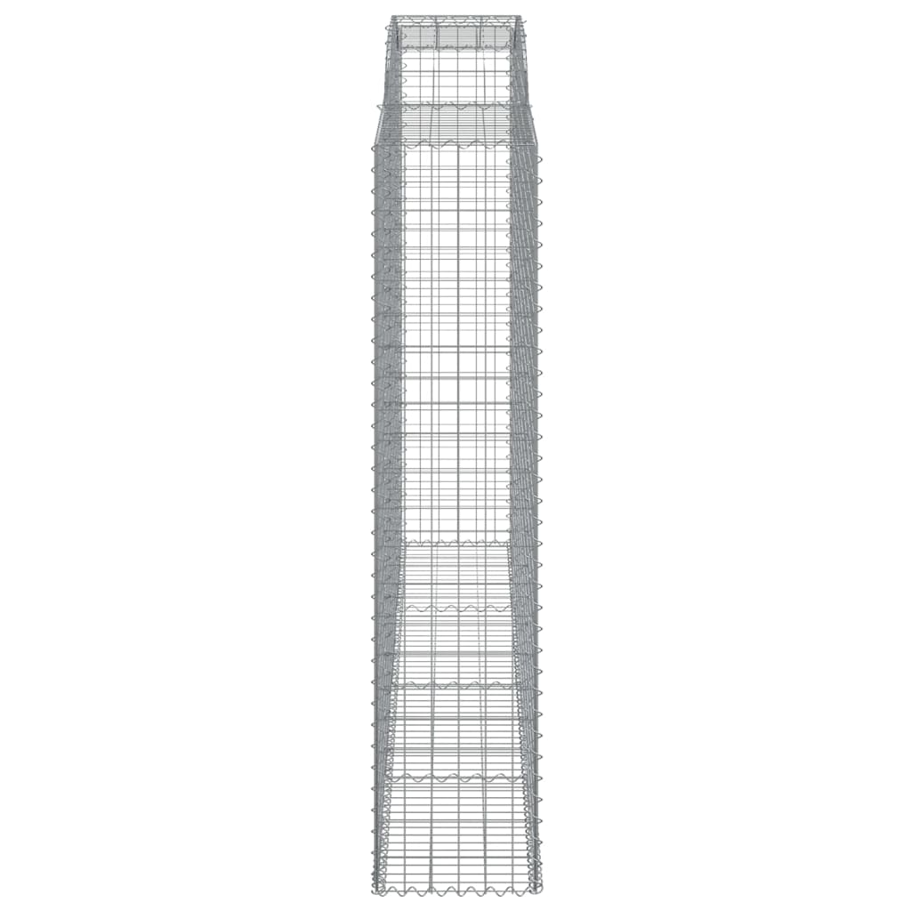 vidaXL Συρματοκιβώτια Τοξωτά 2 τεμ. 300x50x220/240 εκ. Γαλβαν. Ατσάλι