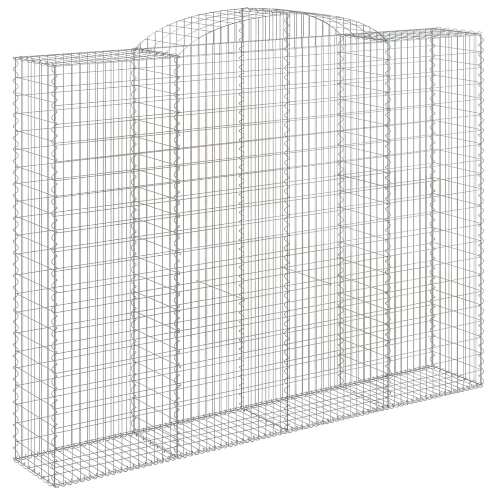 vidaXL Συρματοκιβώτια Τοξωτά 5 τεμ. 300x50x220/240 εκ. Γαλβαν. Ατσάλι