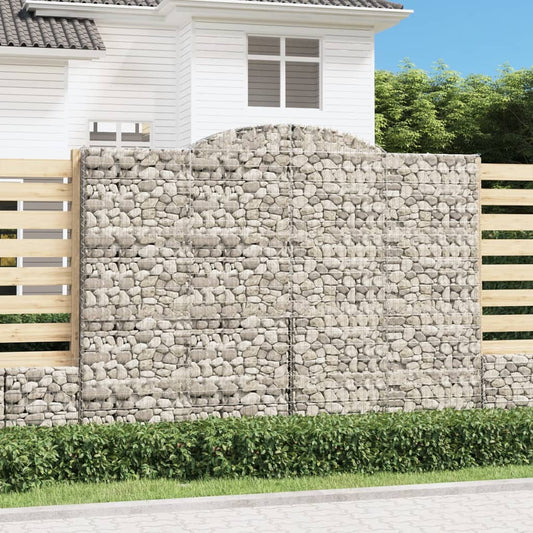 vidaXL Συρματοκιβώτια Τοξωτά 11 τεμ. 300x50x220/240 εκ. Γαλβαν. Ατσάλι