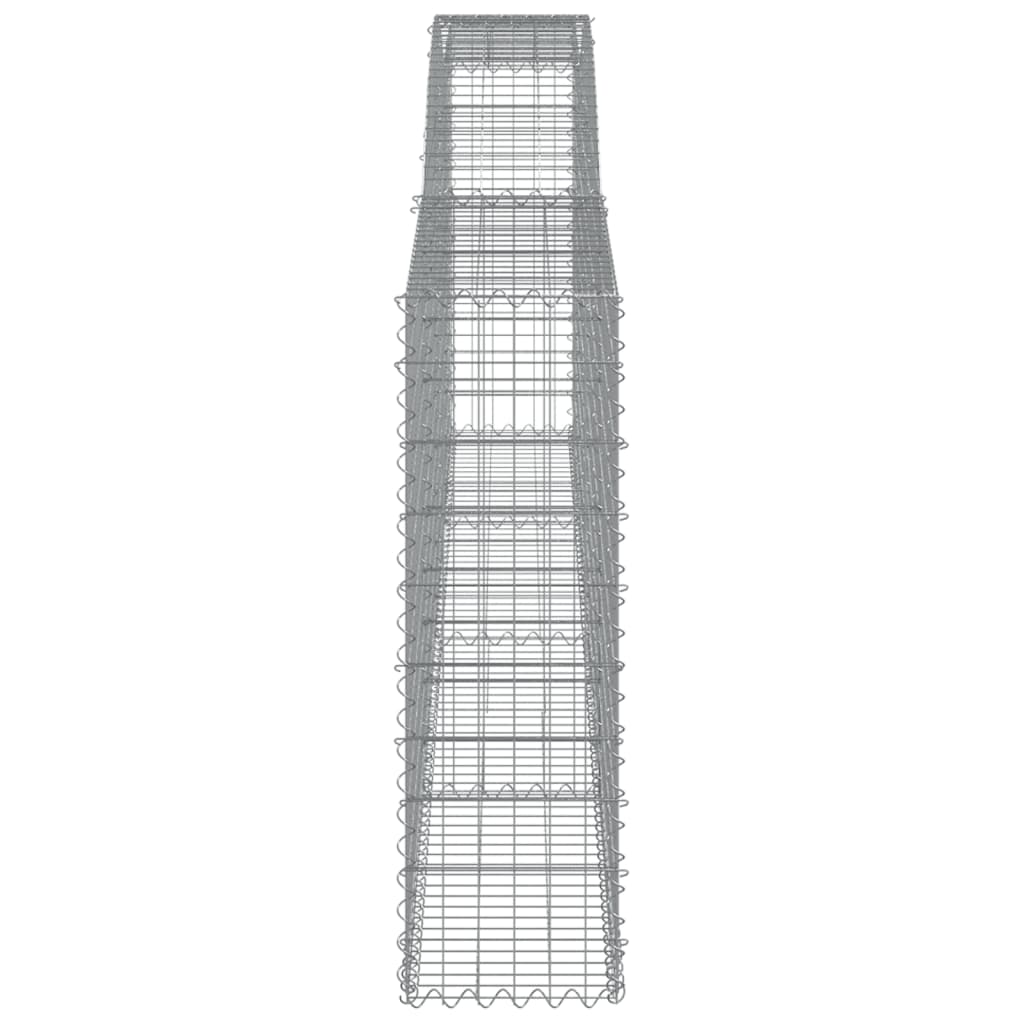 vidaXL Συρματοκιβώτια Τοξωτά 6 τεμ. 400x30x100/120 εκ. Γαλβαν. Ατσάλι