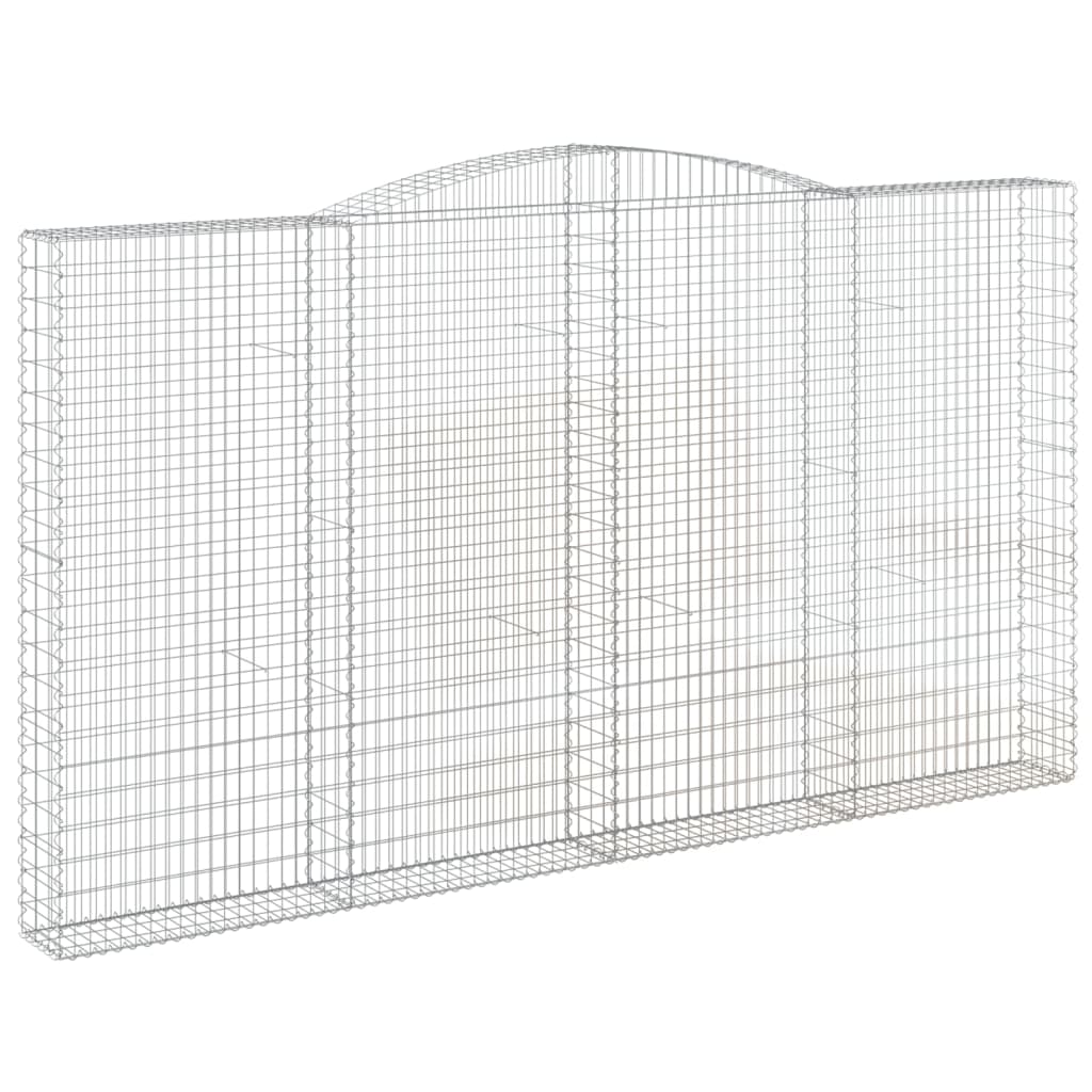 vidaXL Συρματοκιβώτια Τοξωτά 15 τεμ. 400x30x220/240 εκ. Γαλβαν. Ατσάλι