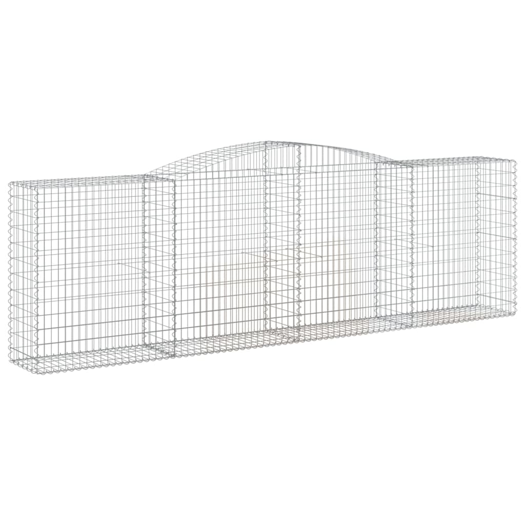 vidaXL Συρματοκιβώτια Τοξωτά 20 τεμ. 400x50x120/140 εκ. Γαλβαν. Ατσάλι
