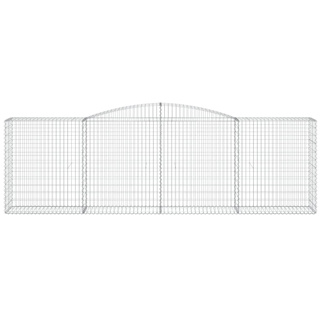 vidaXL Συρματοκιβώτια Τοξωτά 20 τεμ. 400x50x120/140 εκ. Γαλβαν. Ατσάλι