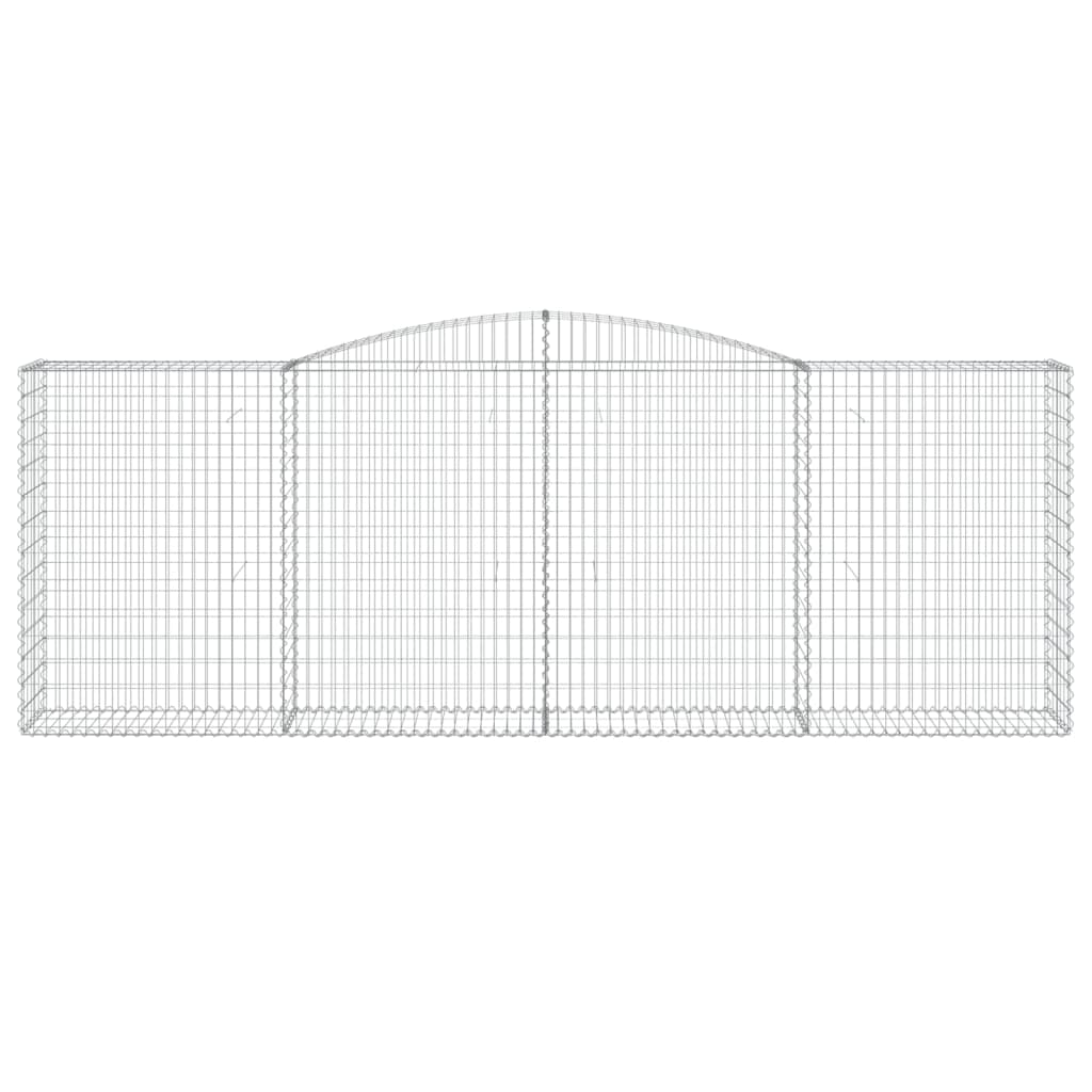 vidaXL Συρματοκιβώτια Τοξωτά 10 τεμ. 400x50x140/160 εκ. Γαλβαν. Ατσάλι