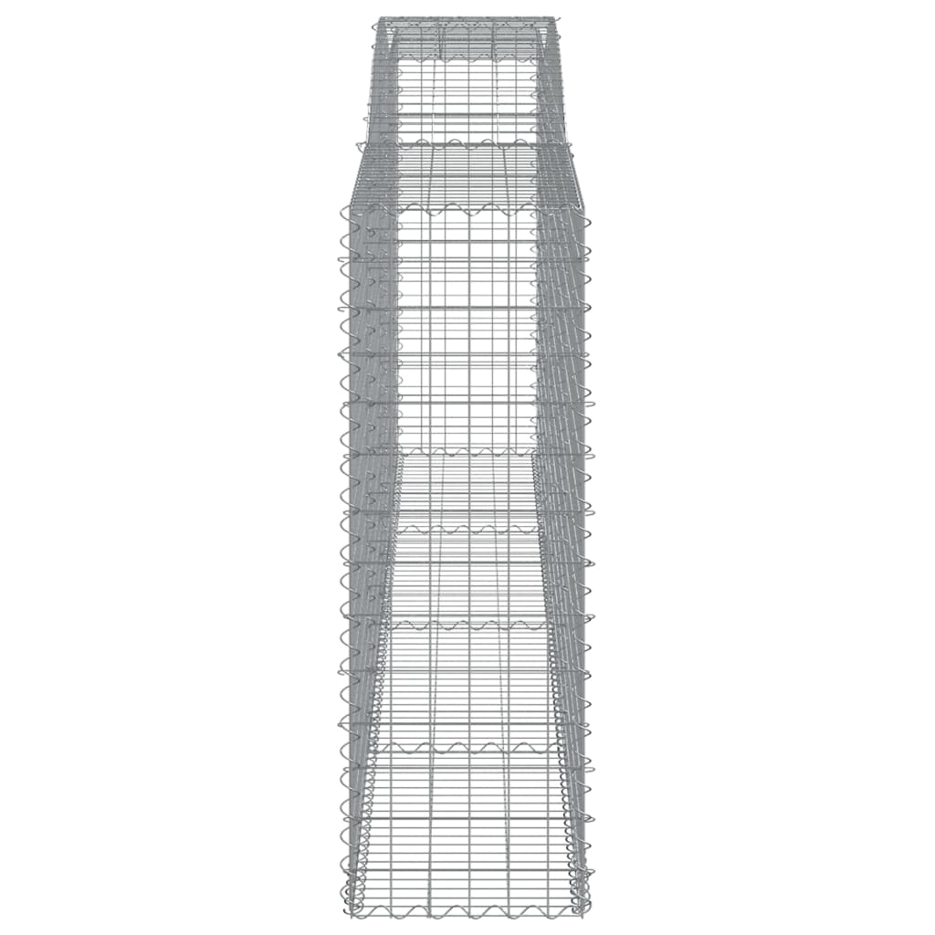 vidaXL Συρματοκιβώτια Τοξωτά 10 τεμ. 400x50x140/160 εκ. Γαλβαν. Ατσάλι