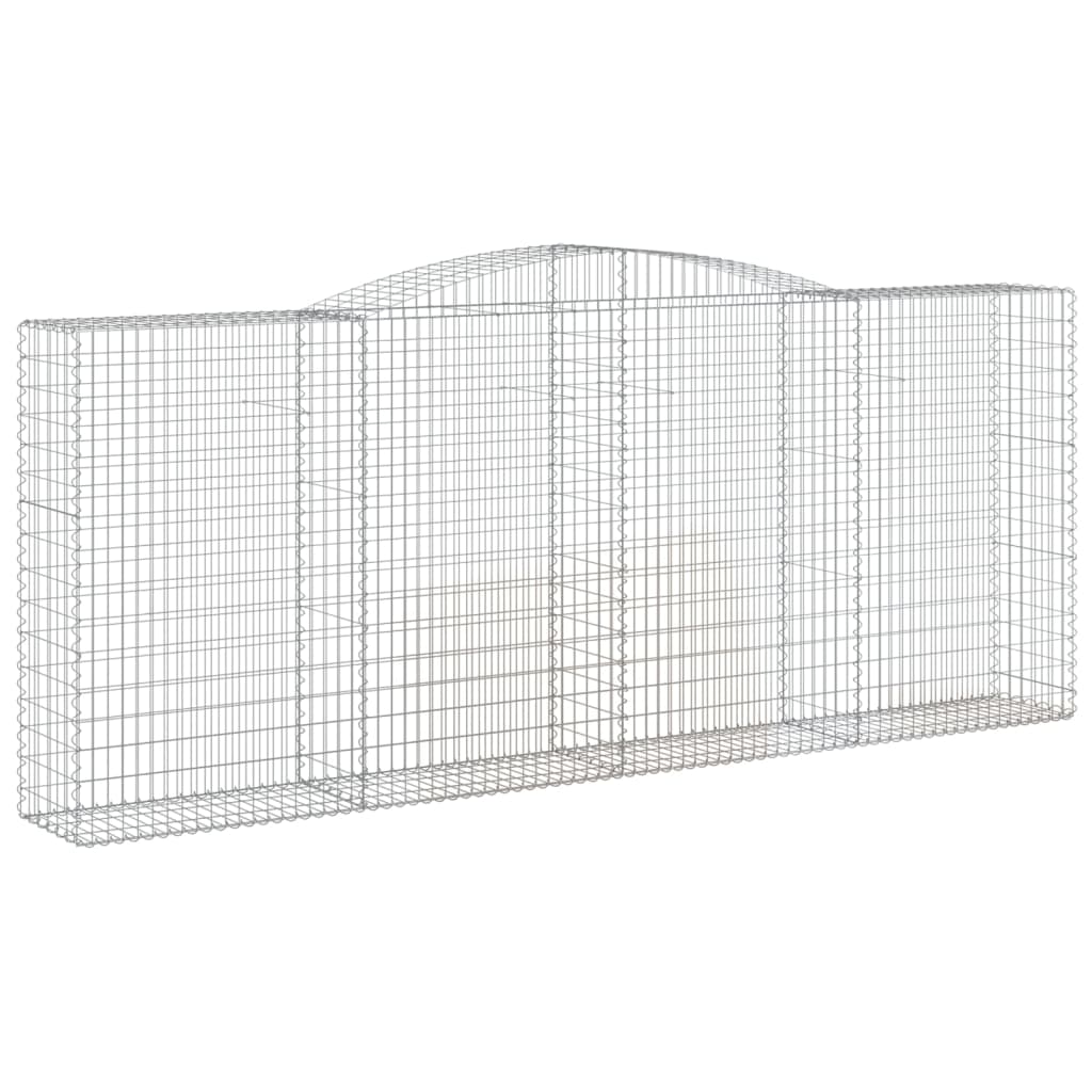 vidaXL Συρματοκιβώτια Τοξωτά 9 τεμ. 400x50x160/180 εκ. Γαλβαν. Ατσάλι
