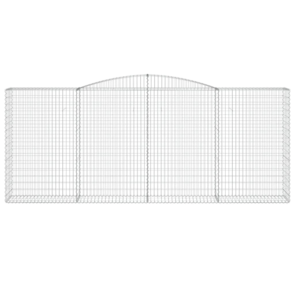 vidaXL Συρματοκιβώτια Τοξωτά 15 τεμ. 400x50x160/180 εκ. Γαλβαν. Ατσάλι