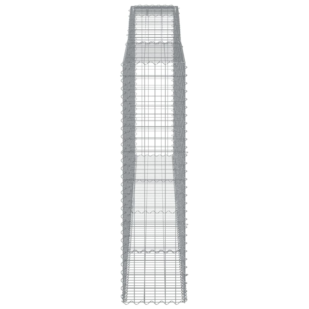 vidaXL Συρματοκιβώτια Τοξωτά 6 τεμ. 400x50x180/200 εκ. Γαλβαν. Ατσάλι