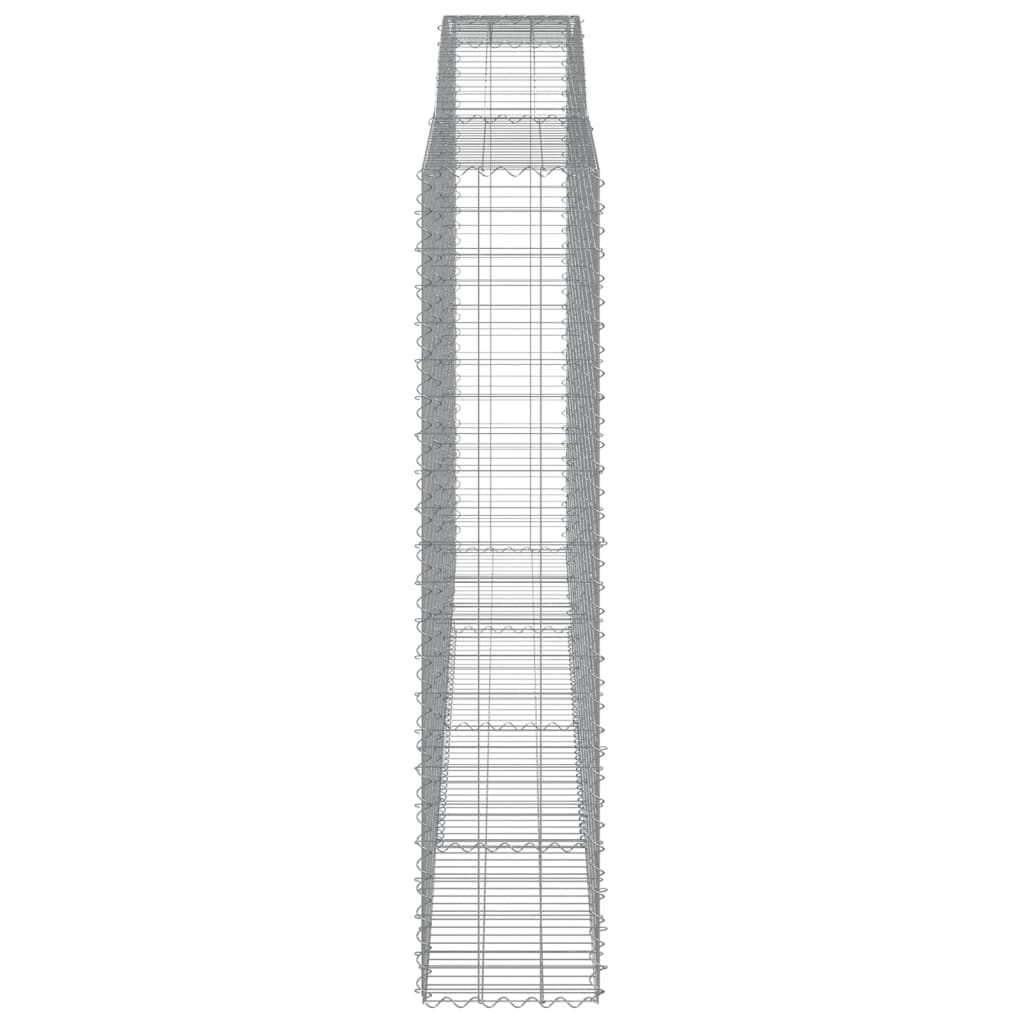 vidaXL Συρματοκιβώτια Τοξωτά 5 τεμ. 400x50x220/240 εκ. Γαλβαν. Ατσάλι