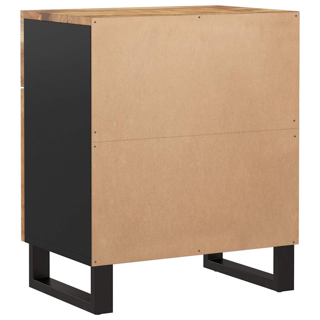 vidaXL Κομοδίνο 50x33x60 εκ. Μασίφ Ξύλο Μάνγκο & Επεξεργασμένο Ξύλο