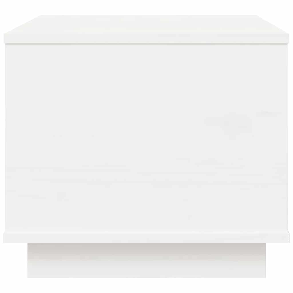 vidaXL Τραπεζάκι Σαλονιού Λευκό 40x50x35 εκ από Μασίφ Ξύλο Πεύκου