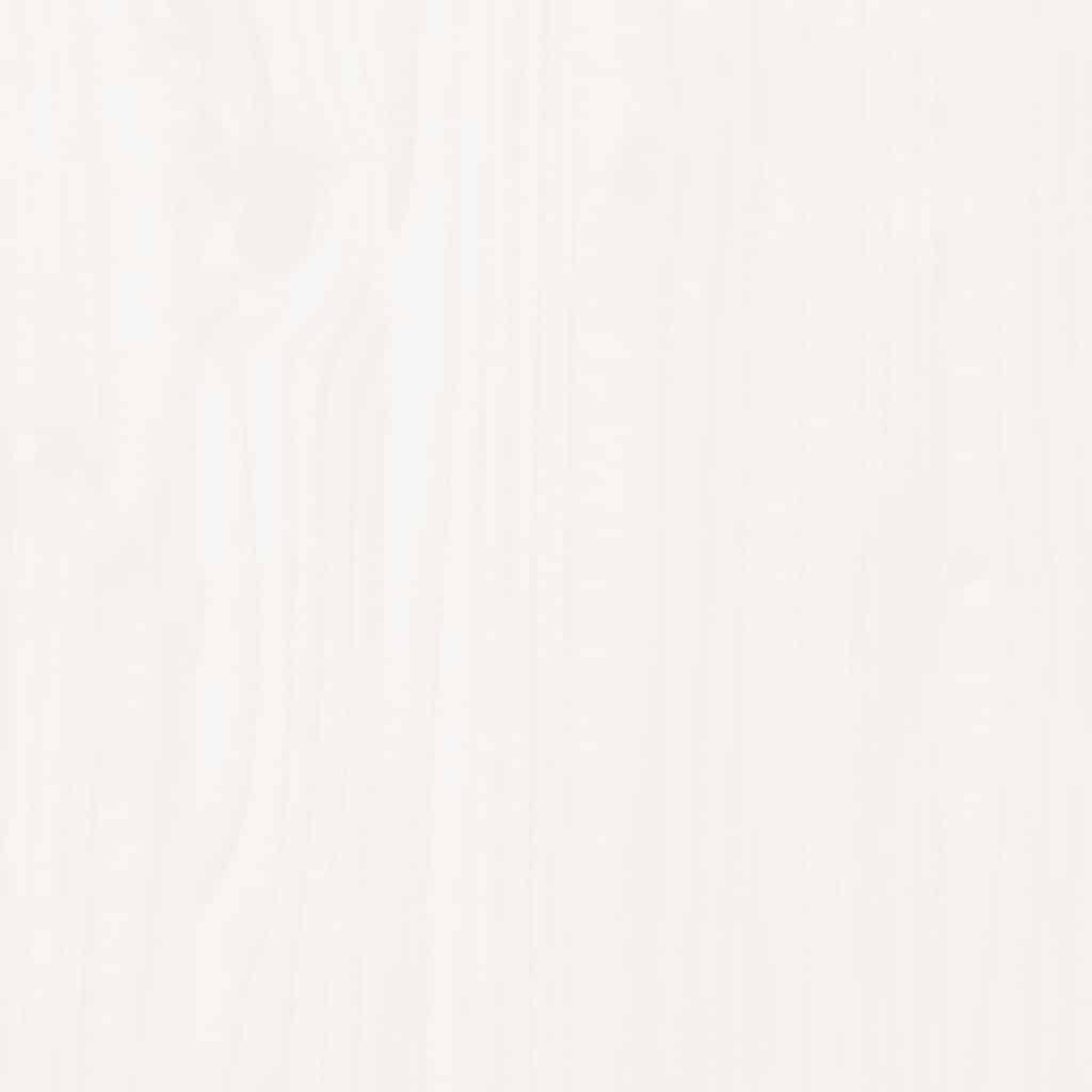 vidaXL Τραπεζάκι Σαλονιού Λευκό 100x50x35 εκ από Μασίφ Ξύλο Πεύκου