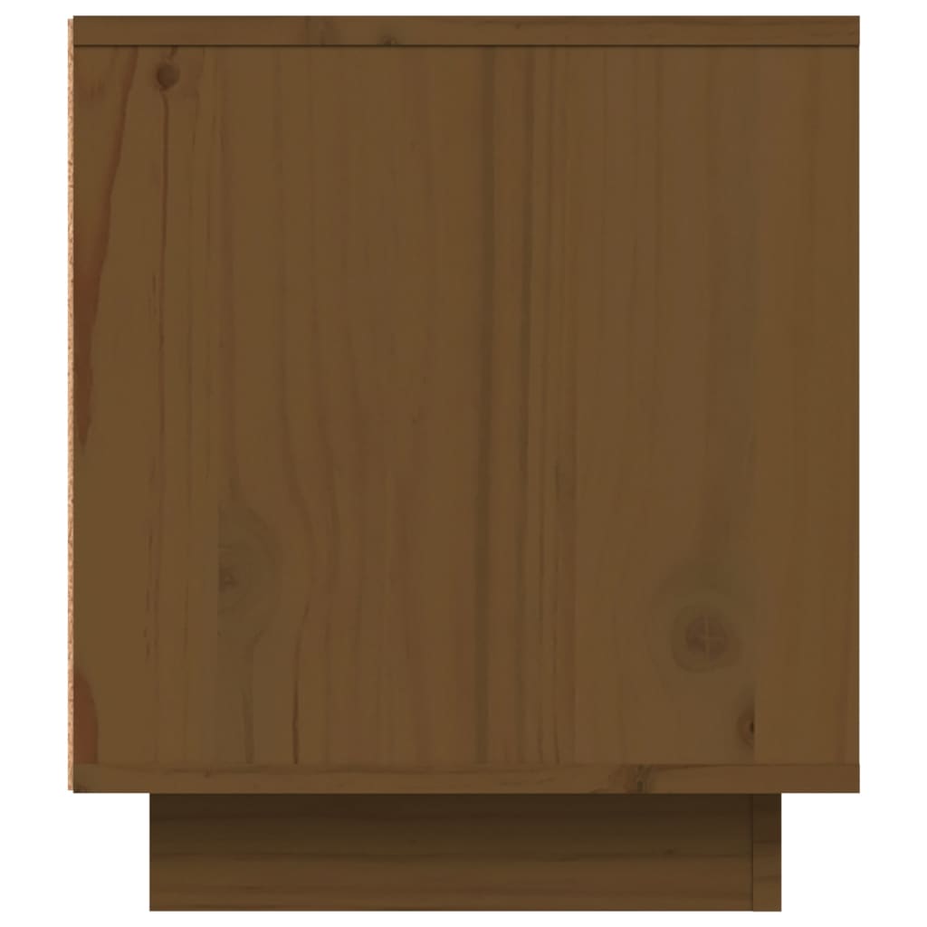 vidaXL Έπιπλο Τηλεόρασης Καφέ Μελί 80x35x40,5 εκ από Μασίφ Ξύλο Πεύκου